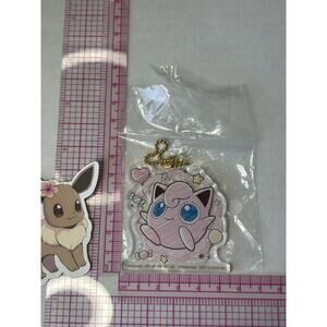 Pokemon Acrylic Charm Jigglypuff Pink Sweets Keychain
